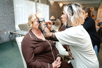 B. Girls getting ready